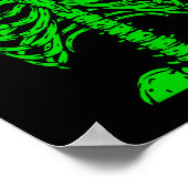 Skelet Groene Rib Kooi Bone Kostuum Halloween Gra Poster (Hoek)