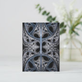Skelet Hall fractal art. Briefkaart (Staand voorkant)