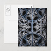 Skelet Hall fractal art. Briefkaart (Voorkant / Achterkant)