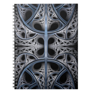 Skelet Hall fractal art. Notitieboek