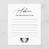 Skelet Halloween Baby Shower Advieskaart (Voorkant)