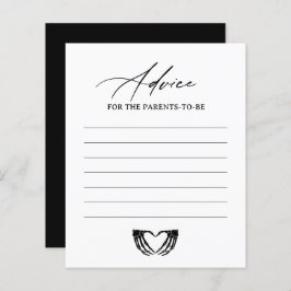 Skelet Halloween Baby Shower Advieskaart