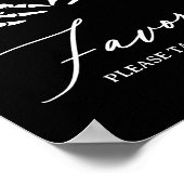 Skelet Halloween Baby shower Favorieten Sign Poster (Hoek)