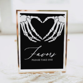 Skelet Halloween Baby shower Favorieten Sign Poster