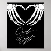 Skelet Halloween Baby shower Kaarten en geschenken Poster (Voorkant)