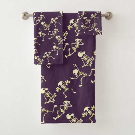 Skelet Halloween Badhanddoekenset  Bad Handdoek (Insitu)