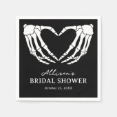 Skelet Halloween Bruidsmeisjesfeest Servet (Voorkant)