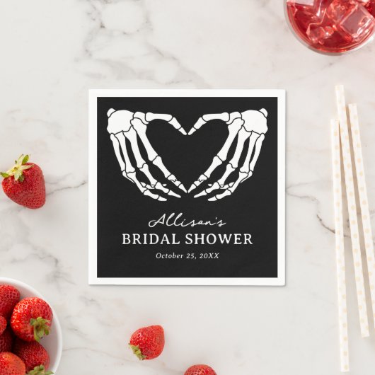 Skelet Halloween Bruiloftsfeest Servet (Insitu)