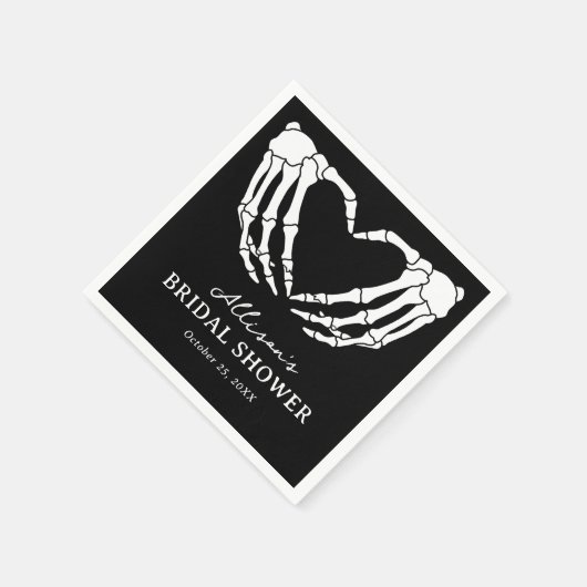 Skelet Halloween Bruiloftsfeest Servet (Hoek)