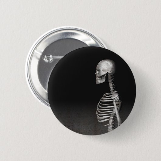 Skelet - Halloween Button (Voorkant /achterkant)