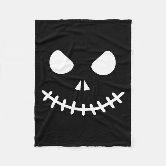 Skelet Halloween Fleece Deken (Voorkant)