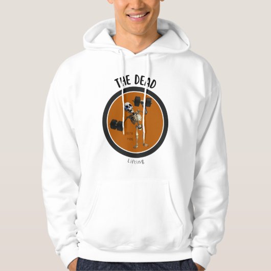 Skelet/Halloween/grappig/gym Hoodie (Voorkant)