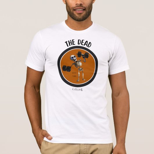 Skelet/Halloween/grappig/gym T-shirt (Voorkant)