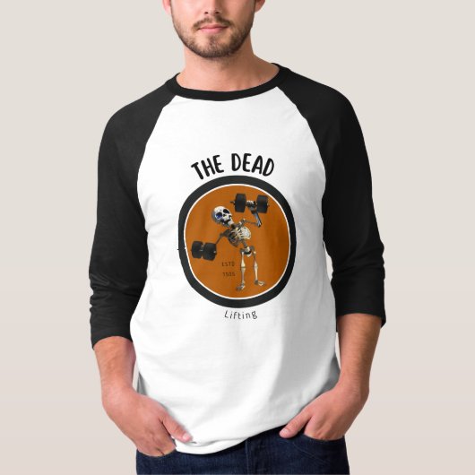 Skelet/Halloween/grappig/gym  T-shirt (Voorkant)