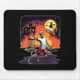Skelet Halloween Horror Kostuum Disc Golf Speler Muismat