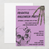 Skelet Halloween Kaart (Voorkant / Achterkant)