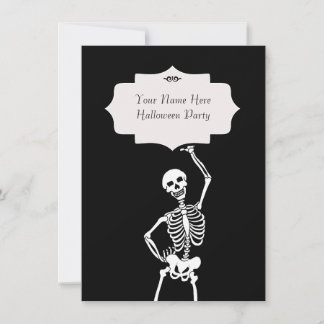 Skelet Halloween Kaart