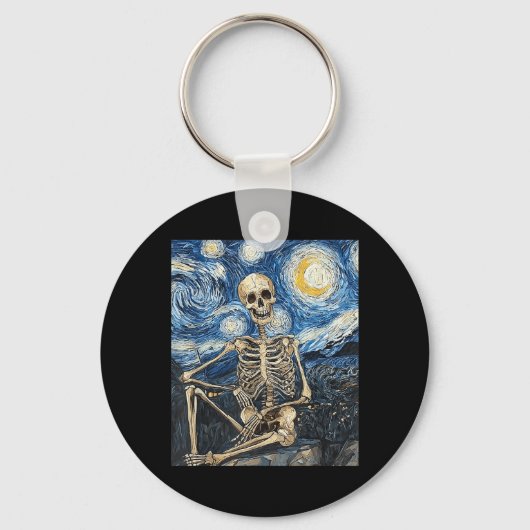 Skelet Halloween Kostuum Stijl Sleutelhanger (Voorkant)