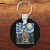 Skelet Halloween Kostuum Stijl Sleutelhanger (Voorkant)