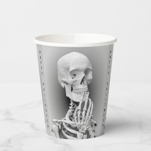 Skelet Halloween papieren bekers (Links)