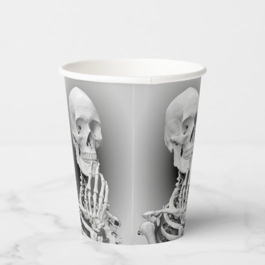 Skelet Halloween papieren bekers (Rechts)