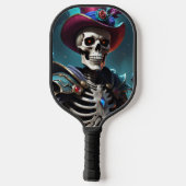 Skelet, Halloween, Pet, Fantasy, Krijger, Schedel Pickleball Paddle (Achterkant)