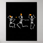 Skelet Halloween Picklell Poster (Voorkant)