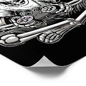 Skelet Halloween  Poster (Hoek)