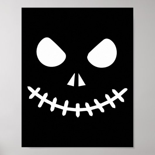 Skelet Halloween  Poster (Voorkant)