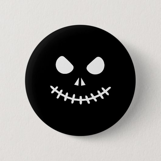 Skelet Halloween  Ronde Button 5,7 Cm (Voorkant)