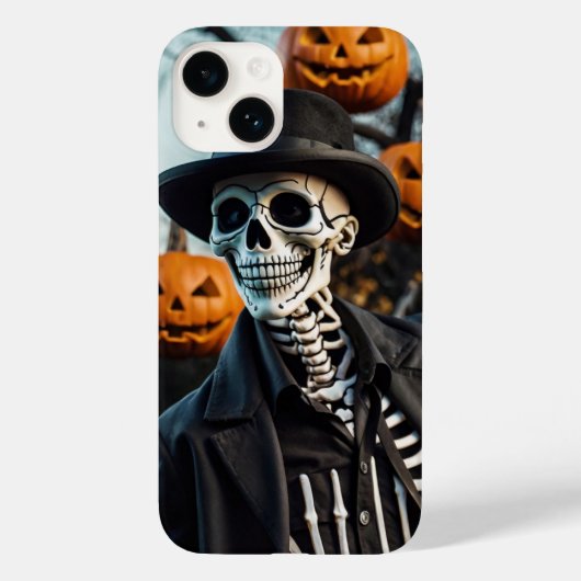 Skelet Halloween T-shirt Case-Mate iPhone Case (Achterkant)