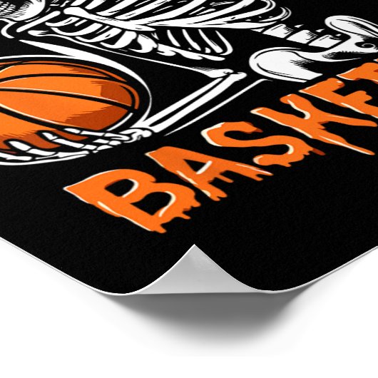 Skelet Halloween Trick or treat Poster (Hoek)