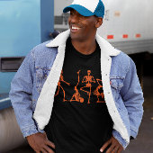 Skelet Halloween Tshirt-Dancing Skelet Tshirt