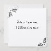 Skelet Halloween Uitnodiging (Achterkant)