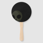 Skelet Halloweenfeest Handwaaier (Achterkant)