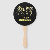 Skelet Halloweenfeest Handwaaier (Voorkant)