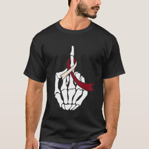 Skelet Hand Bewustzijnslint Gebaar Bewustzijn R T-shirt
