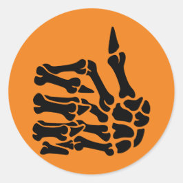Skelet hand duimen omhoog Sticker