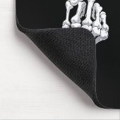 Skelet Hand Halloween Botten Middenvinger Schedel Muismat (Hoek)