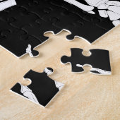 Skelet hand: Halloween botten patroon. Legpuzzel (Zijkant)
