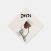 Skelet Hand Halloween Cocktail Papier Servetten (Hoek)