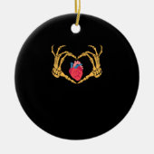 Skelet Hand Hart Anatomie Cardiac Cvicu Nurse HA Keramisch Ornament (Voorkant)
