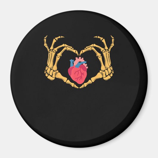 Skelet Hand Hart Anatomie Cardiac Cvicu Nurse HA Magneet (Voorkant)