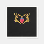 Skelet Hand Hart Anatomie Cardiac Cvicu Nurse HA Servet (Voorkant)