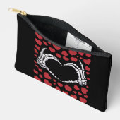 Skelet Hand Hart Grappige Botten Valentijnsdag Etui (Open)