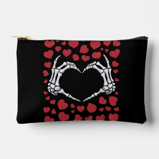 Skelet Hand Hart Grappige Botten Valentijnsdag Etui (Voorkant)