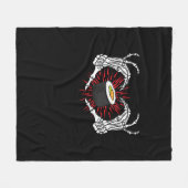 Skelet Hand Hart Lazy DIY Halloween Kostuum Coo Fleece Deken (Voorkant (Horizontaal))