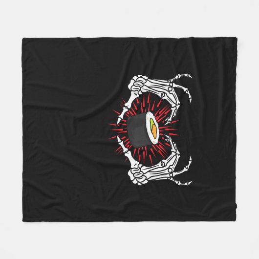 Skelet Hand Hart Lazy DIY Halloween Kostuum Coo Fleece Deken (Voorkant (Horizontaal))