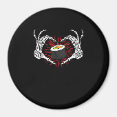 Skelet Hand Hart Lazy DIY Halloween Kostuum Coo Magneet (Voorkant)