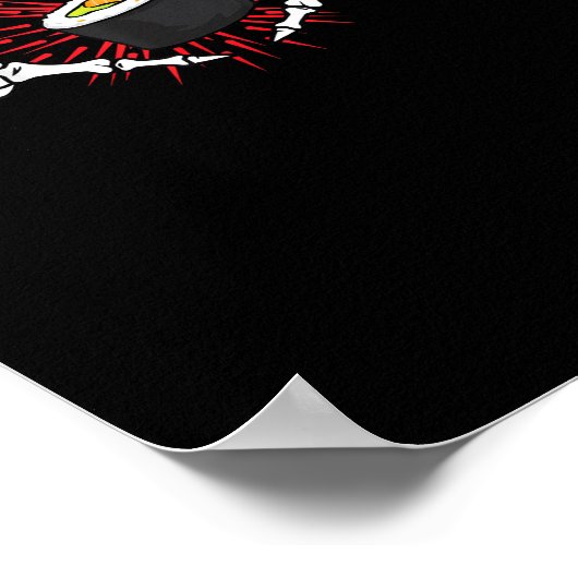 Skelet Hand Hart Lazy DIY Halloween Kostuum Coo Poster (Hoek)